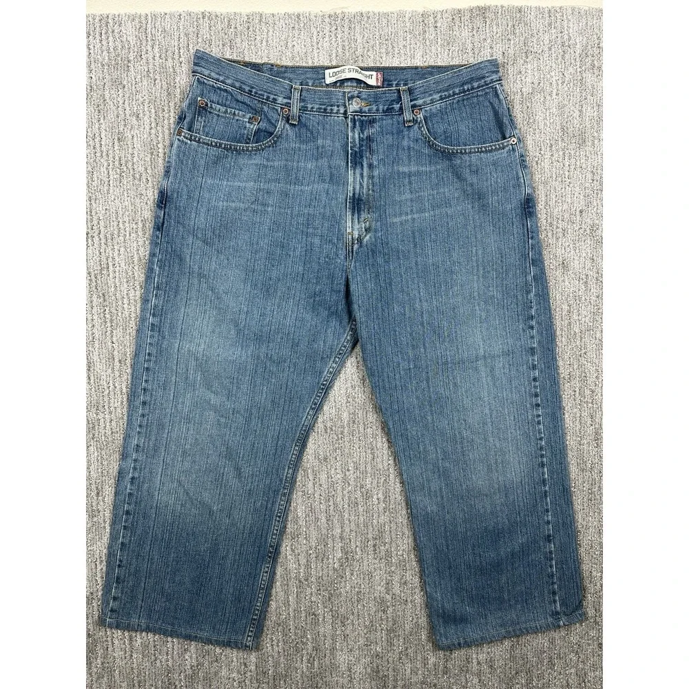Vtg Levis 569 Jeans Mens 38x30 (fits 38x27) Blue Loose Fit Relaxed Denim Baggy
